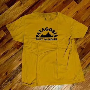 Patagonia Slim Fit Large Vintage Logo “Built to Endure” T-Shirt